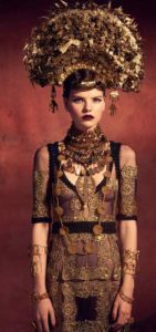 Klimt-inspired women’s fashion