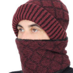 Which colors of a knit hat & scarf would go well with a camel coat for men?