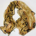 Would a gold & ivory silk chiffon scarf look good with a black dress & gold accessories?