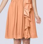 Would it be OK to wear a light apricot color dress in October?