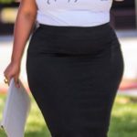 Can/should a woman who has larger-than-average hips and butt wear a straight skirt?