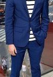 Casual outfits for men with a blue blazer?