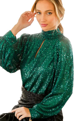 A statement blouse for the holidays!