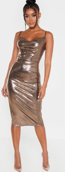 What can I wear with a metallic dress for NYE?