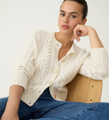 How can I wear a button down cardigan & look stylish?