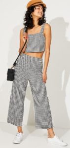 What is coordinated 2 piece short shirt & long pants set called?