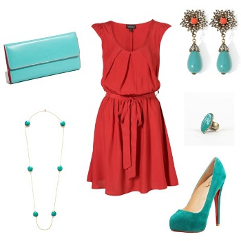 shoes to wear with coral dress