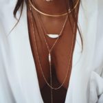 What necklace style goes a with "V" neckline?