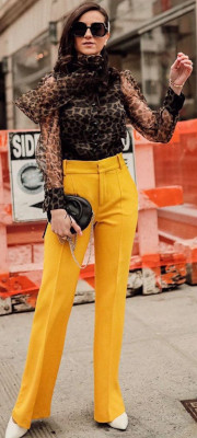 What style shoes go with flared pants?