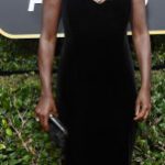 Fashions in black dominated The Golden Globe Awards