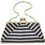 Ted Baker stripped clutch bag