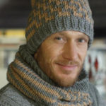 Which colors of a knit hat & scarf would go well with a camel coat for men?