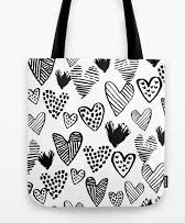 Can you wear an allover heart print top with an allover heart print tote bag?