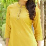 Yellow kurta top