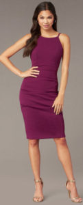 Do blush shoes goes with a plum purple dress?