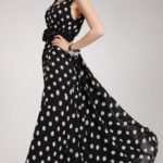 Can I wear a black & white polka dot chiffon dress to a formal night on a cruise?