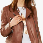 Can I wear a tan, leather, cycle jacket with a black dress?