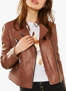 Can I wear a tan, leather, cycle jacket with a black dress?