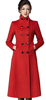 What style of jacket or coat works best for a curvy hourglass body?