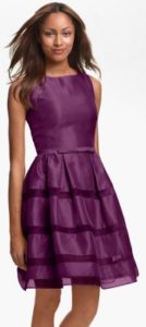 Do blush shoes goes with a plum purple dress?