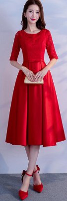 Can I wear a red wedding dress on Valentines Day?