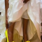 Can you wear colored shoes with a white wedding dress?