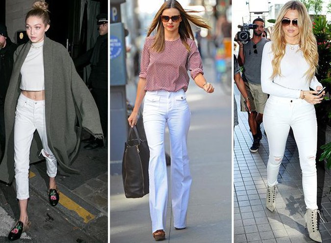 White pants outfits - how to style white pants